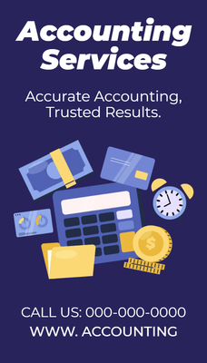 Custom Rack Cards Multiple Sizes Accounting Services