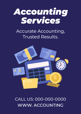 Custom Rack Cards Multiple Sizes Accounting Services