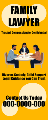 Custom Rack Cards Multiple Sizes Family Lawyer