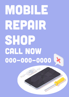 Custom Rack Cards Multiple Sizes Mobile Repair