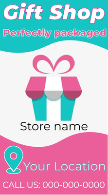 Custom Rack Cards Multiple Sizes Gift Shop