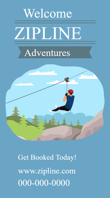 Custom Rack Cards Multiple Sizes Zipline