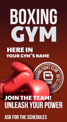 Custom Rack Cards Multiple Sizes Boxing Gym