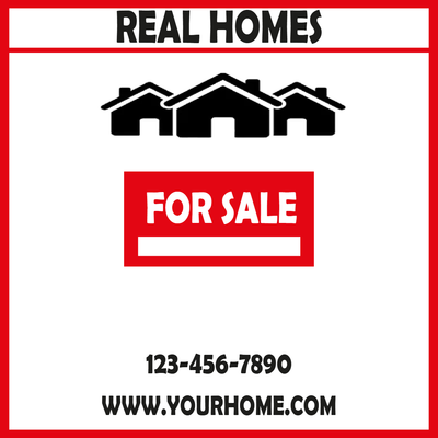 Custom Outdoor Yard Signs Multiple Sizes Real Home