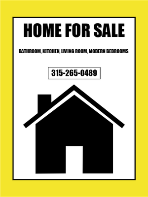Custom Outdoor Yard Signs Multiple Sizes Home for Sale