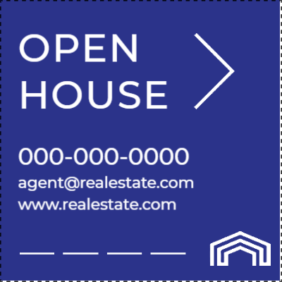 Custom Outdoor Yard Signs Multiple Sizes Open House