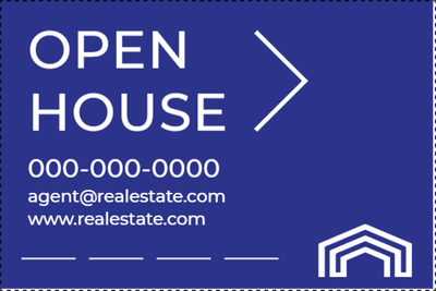 Custom Outdoor Yard Signs Multiple Sizes Open House