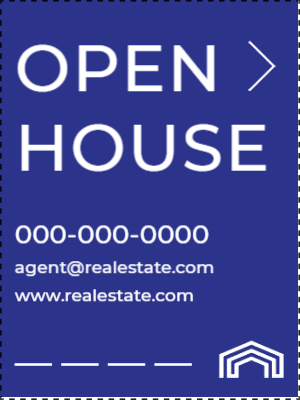 Custom Outdoor Yard Signs Multiple Sizes Open House