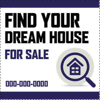 Custom Outdoor Yard Signs Multiple Sizes Dream Home