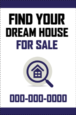 Custom Outdoor Yard Signs Multiple Sizes Dream Home