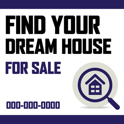 Custom Outdoor Yard Signs Multiple Sizes Dream Home
