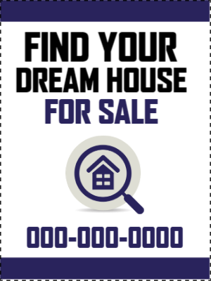 Custom Outdoor Yard Signs Multiple Sizes Dream Home