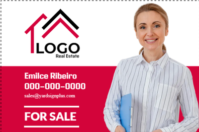 Custom Outdoor Yard Signs Multiple Sizes Logo Real Estate
