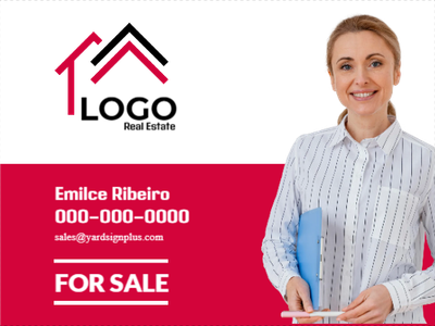Custom Outdoor Yard Signs Multiple Sizes Logo Real Estate