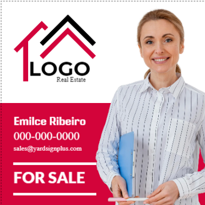 Custom Outdoor Yard Signs Multiple Sizes Logo Real Estate