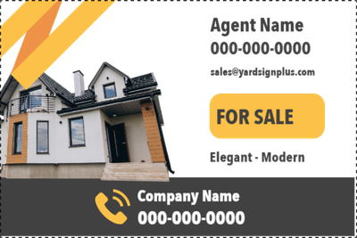 Custom Outdoor Yard Signs Multiple Sizes Elegant