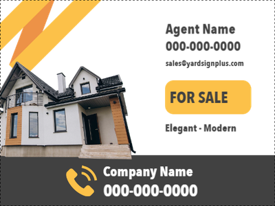 Custom Outdoor Yard Signs Multiple Sizes Elegant