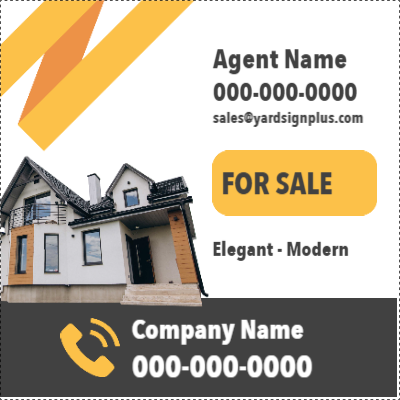 Custom Outdoor Yard Signs Multiple Sizes Elegant