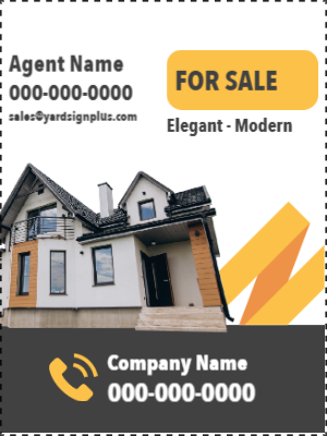 Custom Outdoor Yard Signs Multiple Sizes Elegant