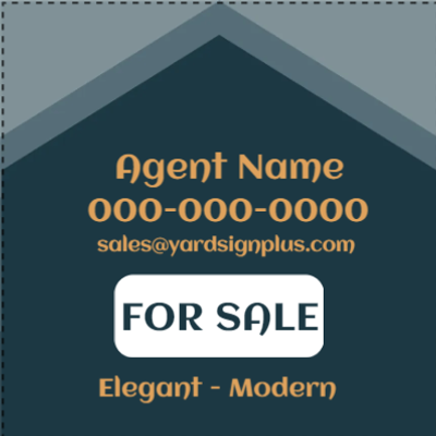 Custom Outdoor Yard Signs Multiple Sizes Modern House