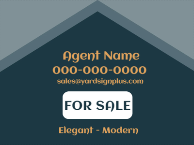 Custom Outdoor Yard Signs Multiple Sizes Modern House