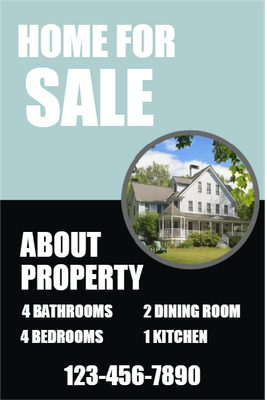 Custom Outdoor Yard Signs Multiple Sizes Home For Sale