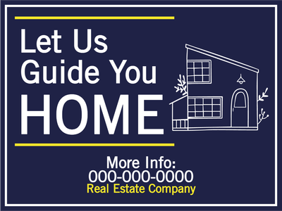 Custom Outdoor Yard Signs Multiple Sizes Guide You Home