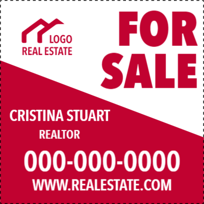 Custom Outdoor Yard Signs Multiple Sizes Estate Realtor