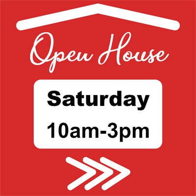 Custom Outdoor Yard Signs Multiple Sizes Open House Saturday
