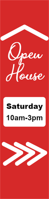 Custom Outdoor Yard Signs Multiple Sizes Open House Saturday