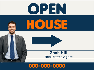Custom Outdoor Yard Signs Multiple Sizes Real Estate Agent