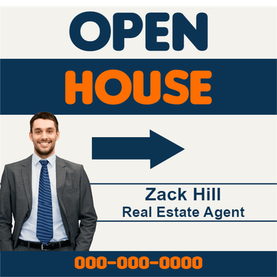 Custom Outdoor Yard Signs Multiple Sizes Real Estate Agent