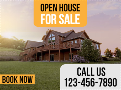 Custom Outdoor Yard Signs Multiple Sizes Open House Sale