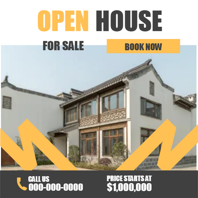 Custom Outdoor Yard Signs Multiple Sizes Open House