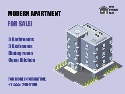 Custom Outdoor Yard Signs Multiple Sizes Apartment For Sale