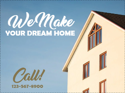 Custom Outdoor Yard Signs Multiple Sizes Dream Home