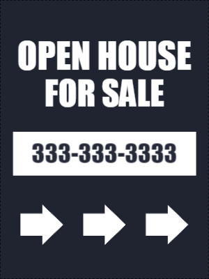 Custom Outdoor Yard Signs Multiple Sizes Real Estate Open House