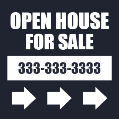 Custom Outdoor Yard Signs Multiple Sizes Real Estate Open House