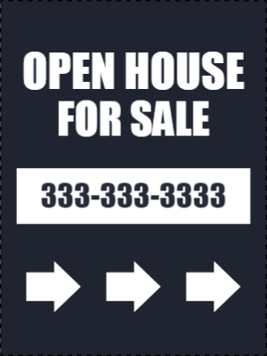 Custom Outdoor Yard Signs Multiple Sizes Real Estate Open House