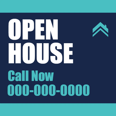 Custom Outdoor Yard Signs Multiple Sizes Amazing Open House