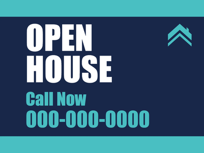 Custom Outdoor Yard Signs Multiple Sizes Amazing Open House