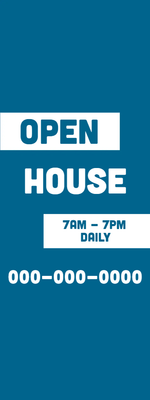 Custom Outdoor Yard Signs Multiple Sizes Open House Daily
