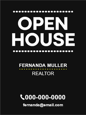 Custom Outdoor Yard Signs Multiple Sizes Fernanda Muller Realtor