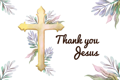 Custom Outdoor Yard Signs Multiple Sizes Thank You Jesus