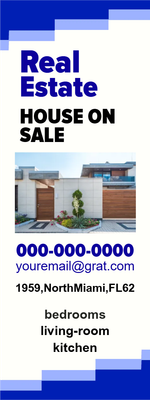 Custom Outdoor Yard Signs Multiple Sizes Real Estate House on Sale
