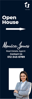 Custom Outdoor Yard Signs Multiple Sizes Open House Monica