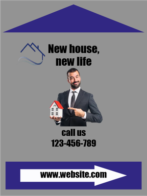 Custom Outdoor Yard Signs Multiple Sizes New house, New life