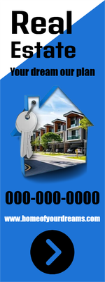 Custom Outdoor Yard Signs Multiple Sizes Real Estate Your Dream Our Plan
