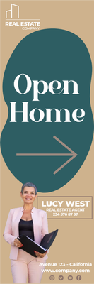 Custom Outdoor Yard Signs Multiple Sizes Real Estate Company Open Home