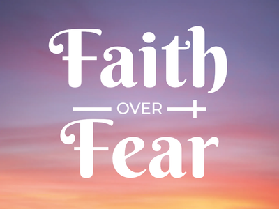 Custom Outdoor Yard Signs Multiple Sizes Faith Over Fear